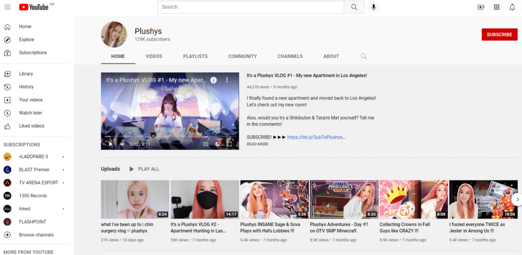 Plushys Youtube