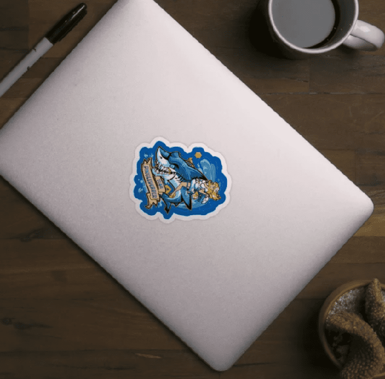 Shark Rodeo Sticker