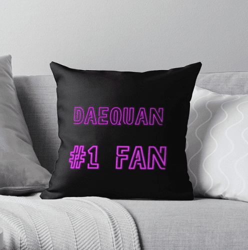 Daequan Loco's Merch_Daequan # 1 fan Throw Pillow