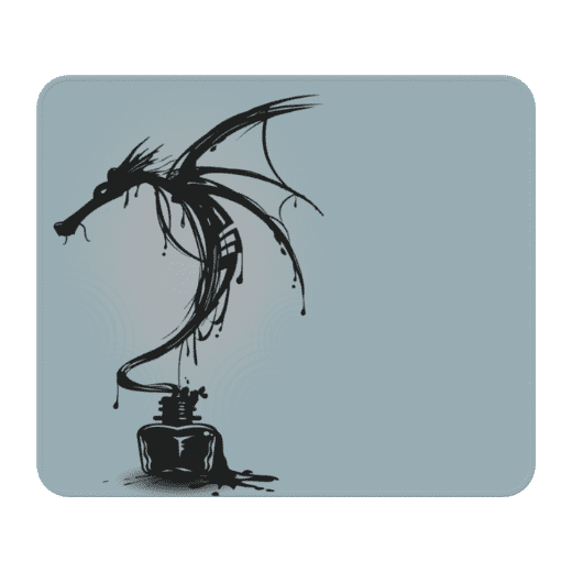 Ink Dragon Mouse Pad