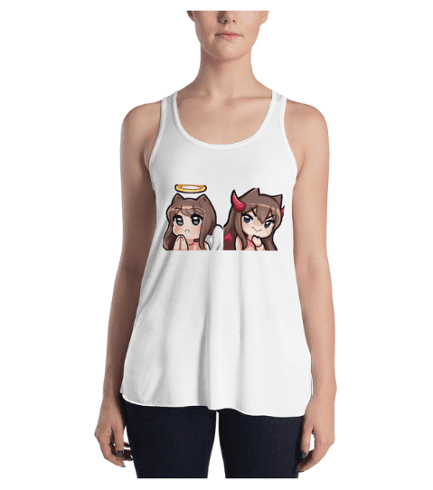 kittyzCute_Angel or Devil Racerback Tank